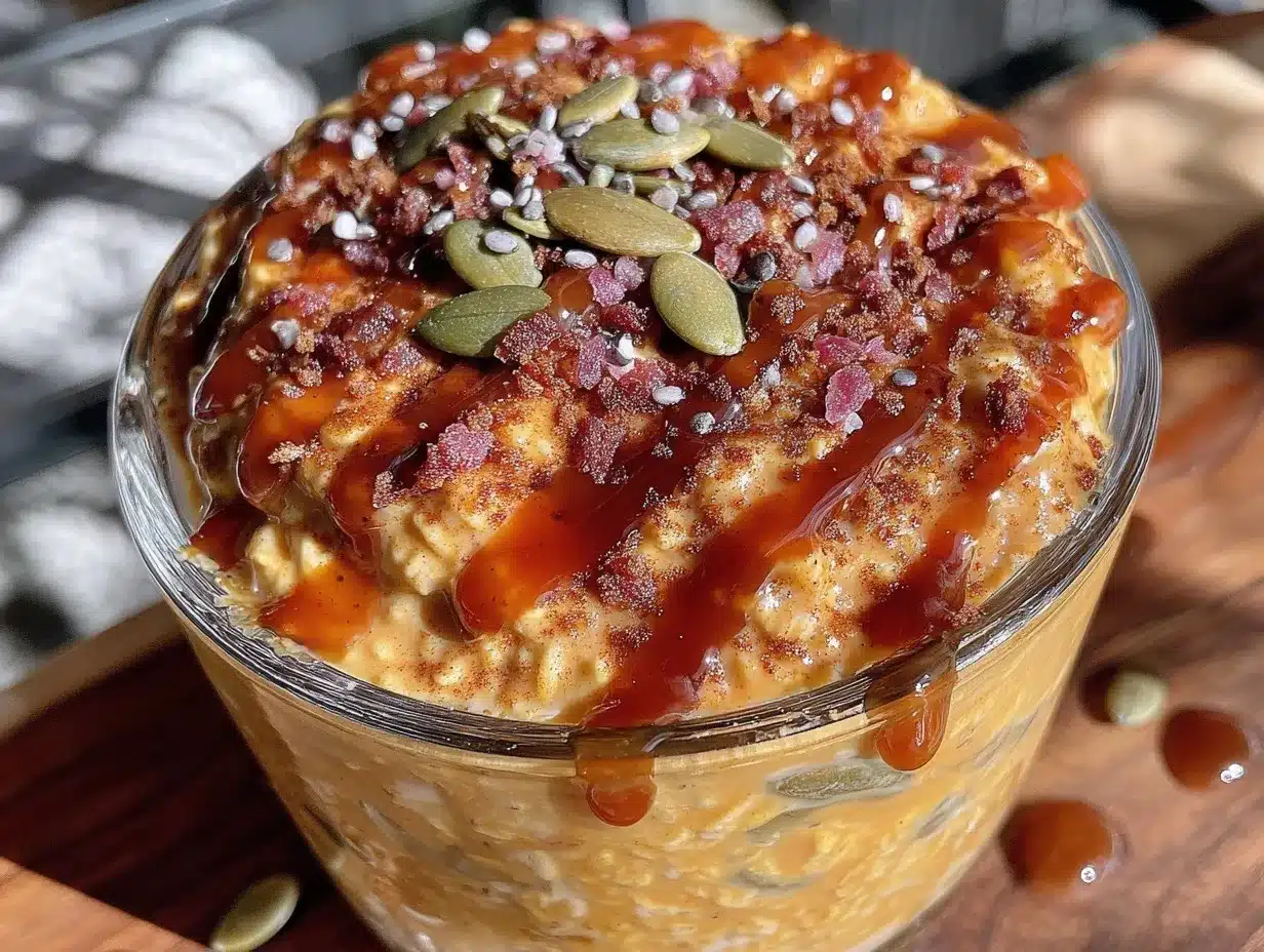 creamy pumpkin overnight oats preparation steps