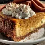 creamy pumpkin pie cheesecake - featured image