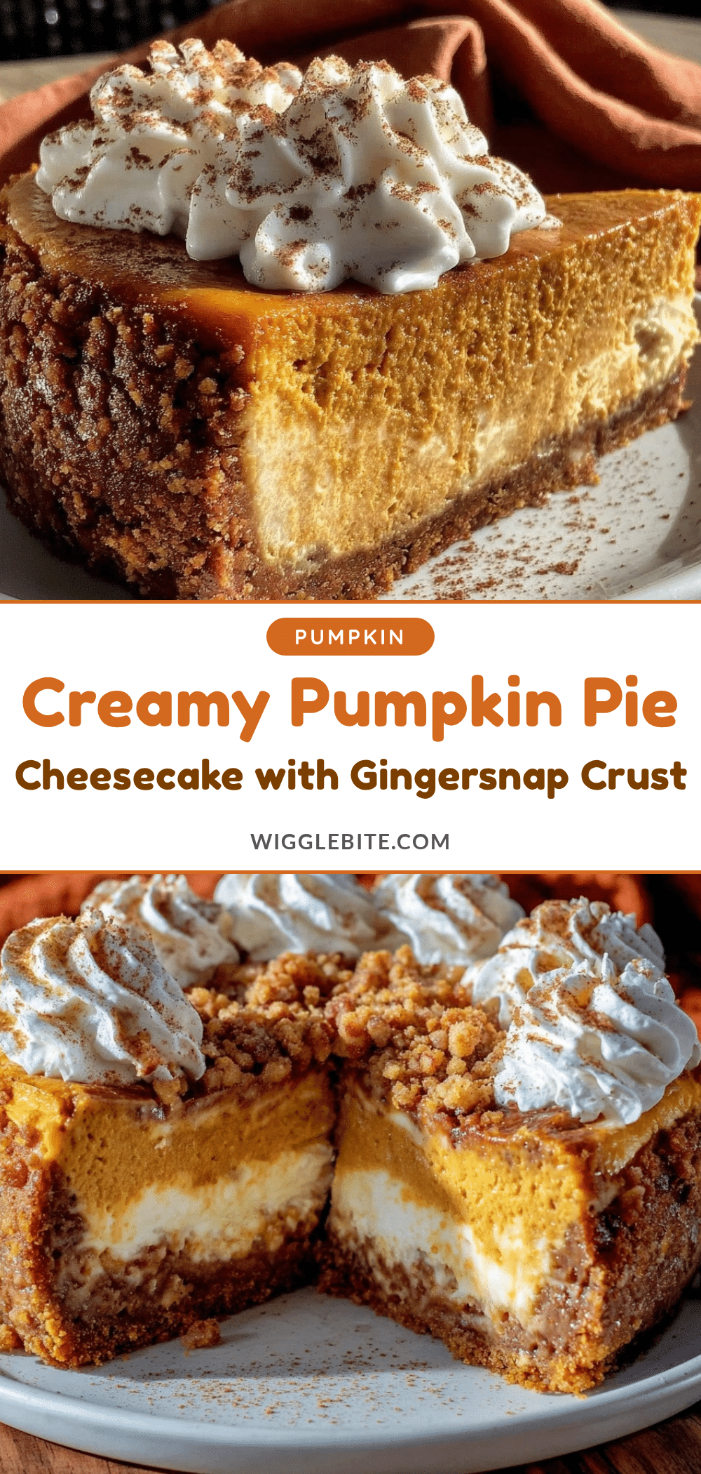 creamy pumpkin pie cheesecake recipe