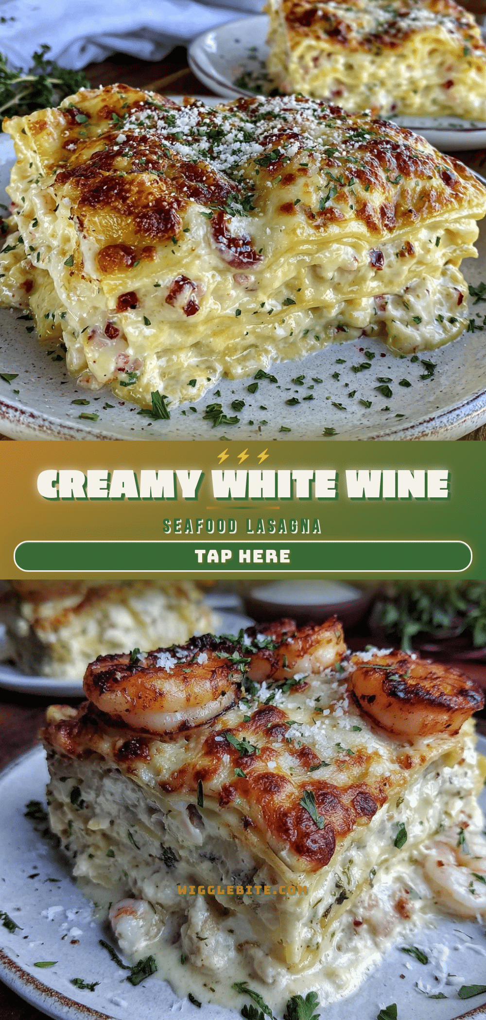 creamy seafood lasagna recipe