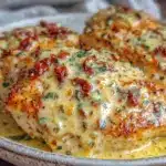 creamy tuscan chicken - featured image