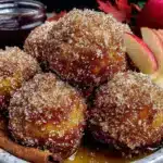 crispy apple cider donut holes - featured image