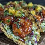 crispy bang bang shrimp tacos - featured image