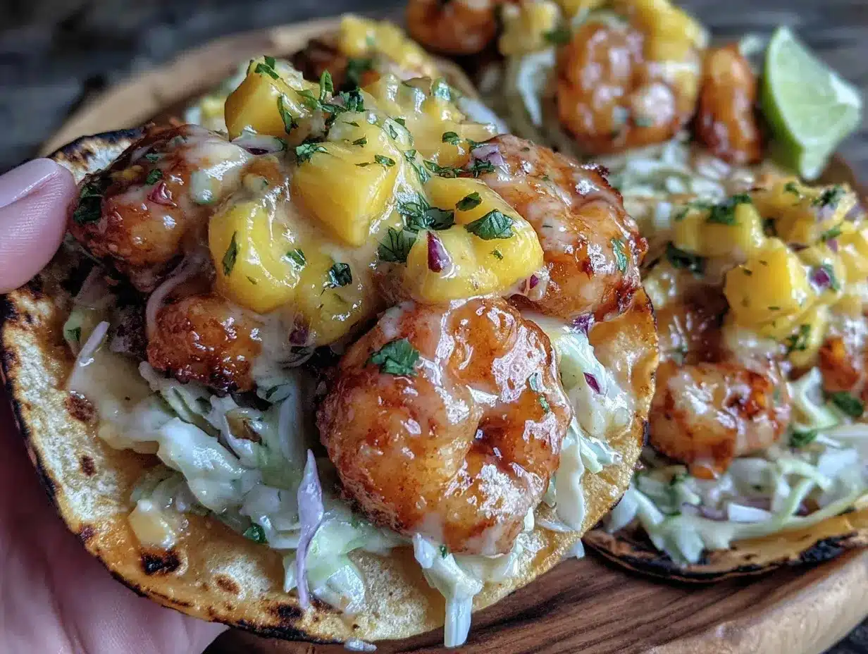 crispy bang bang shrimp tacos preparation steps