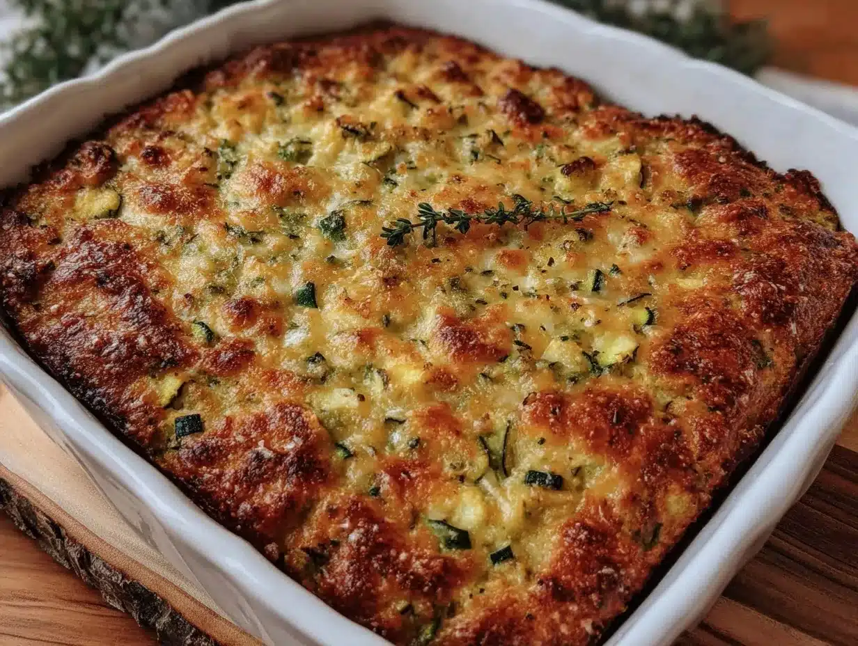 crispy cheesy zucchini casserole preparation steps