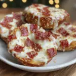 crispy mini pizza bagels - featured image