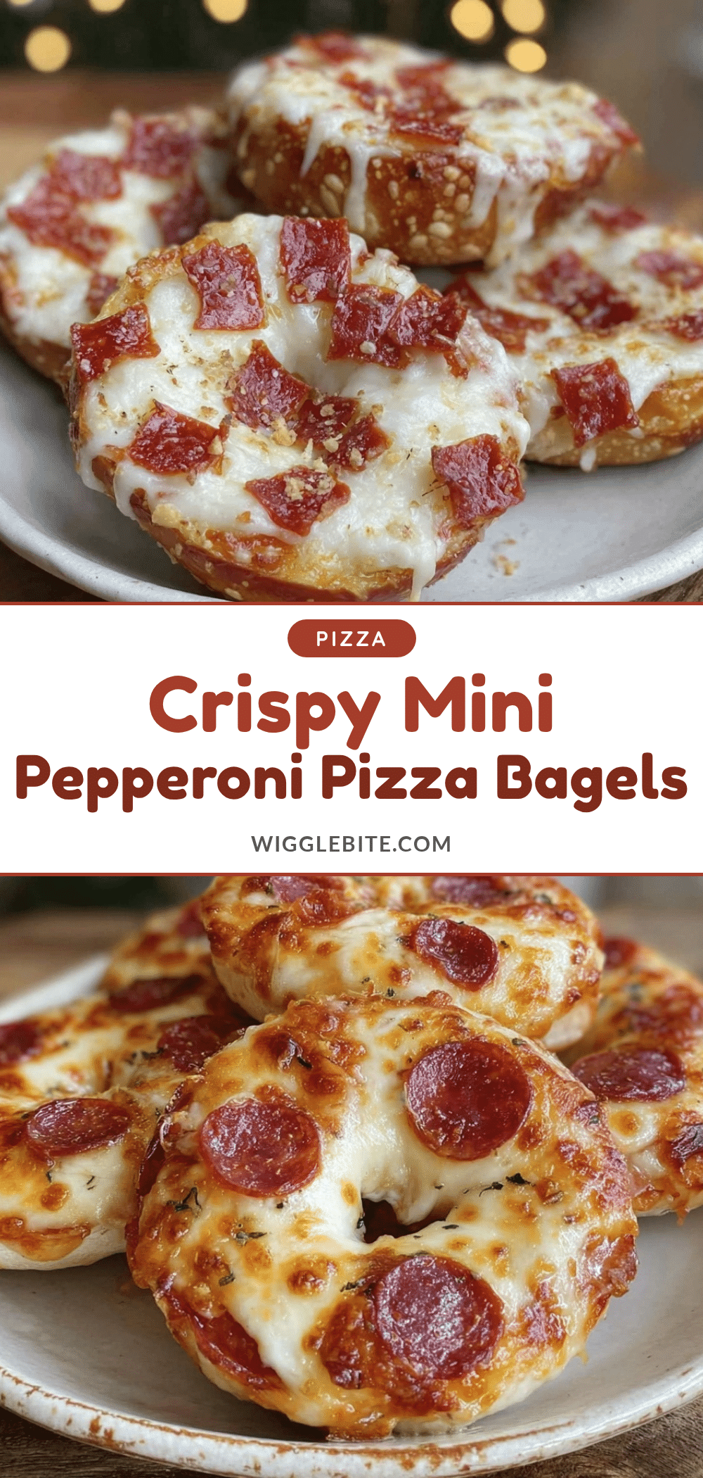crispy mini pizza bagels recipe