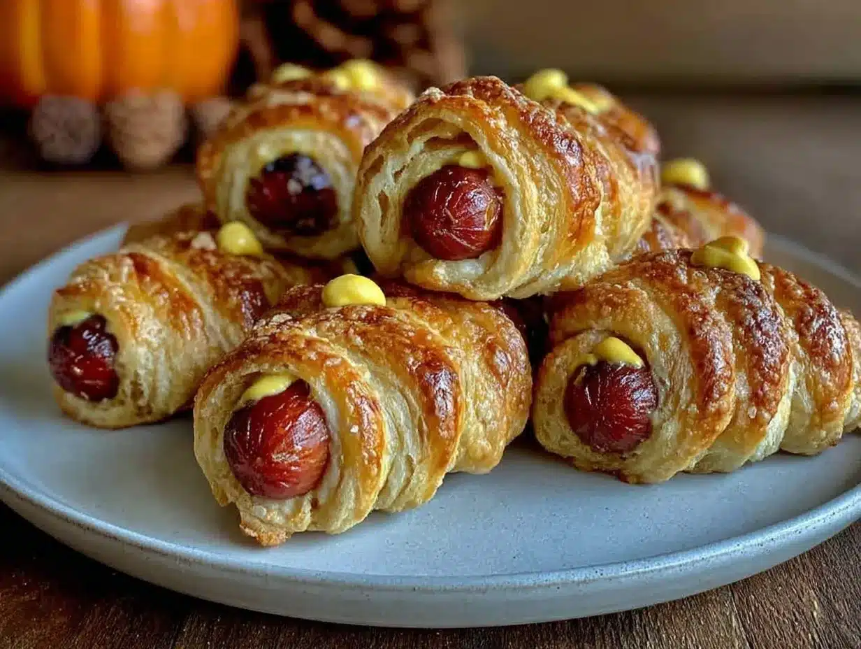 crispy mummy hot dogs preparation steps