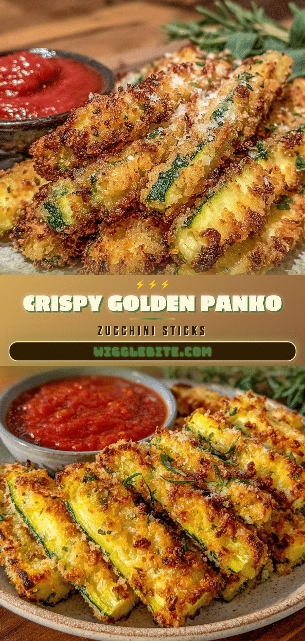 crispy panko zucchini sticks recipe