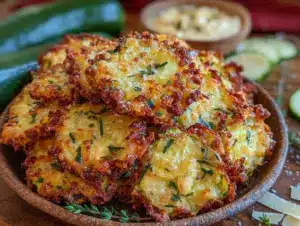 crispy parmesan zucchini chips - featured image