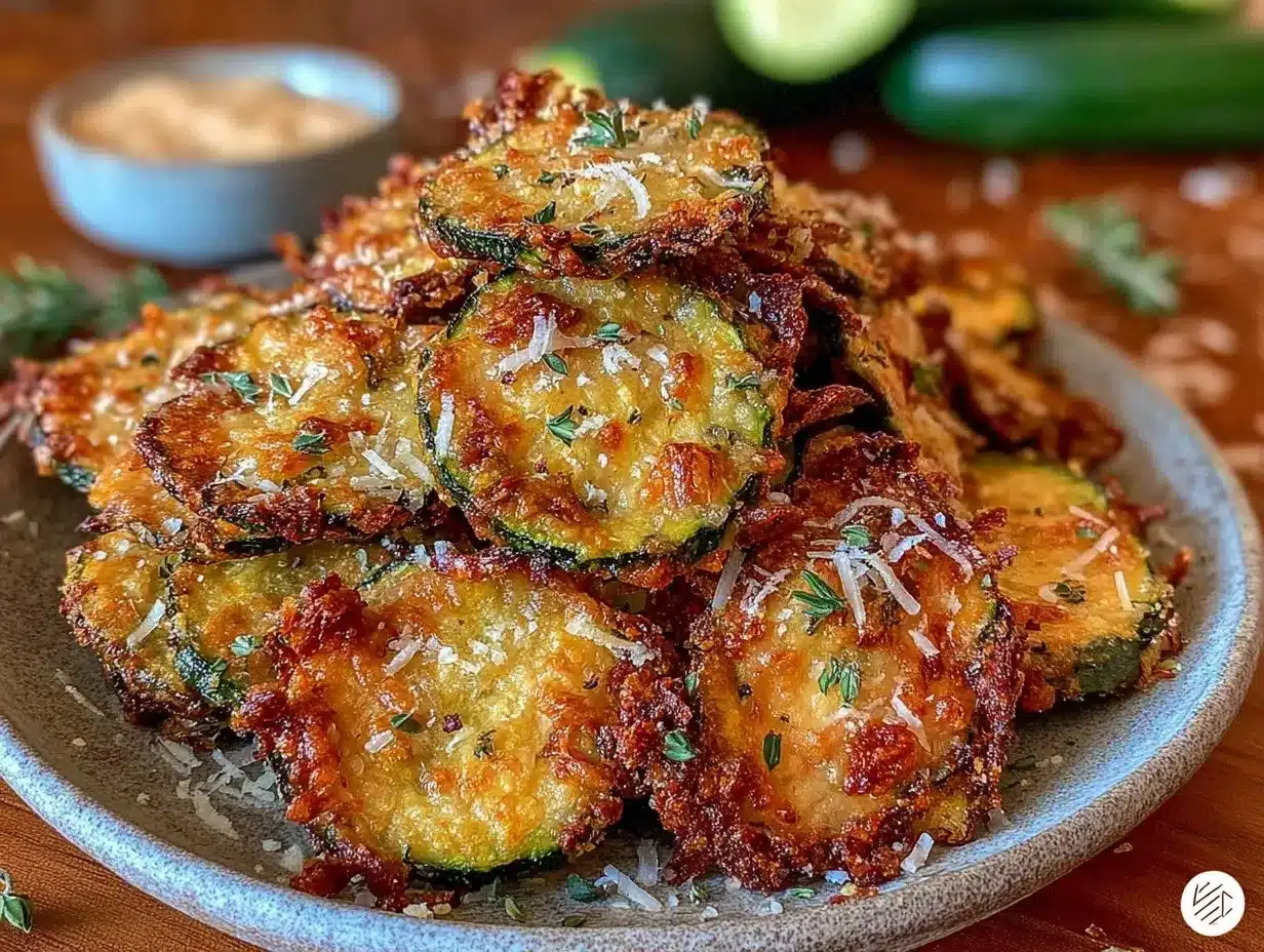 crispy parmesan zucchini chips preparation steps