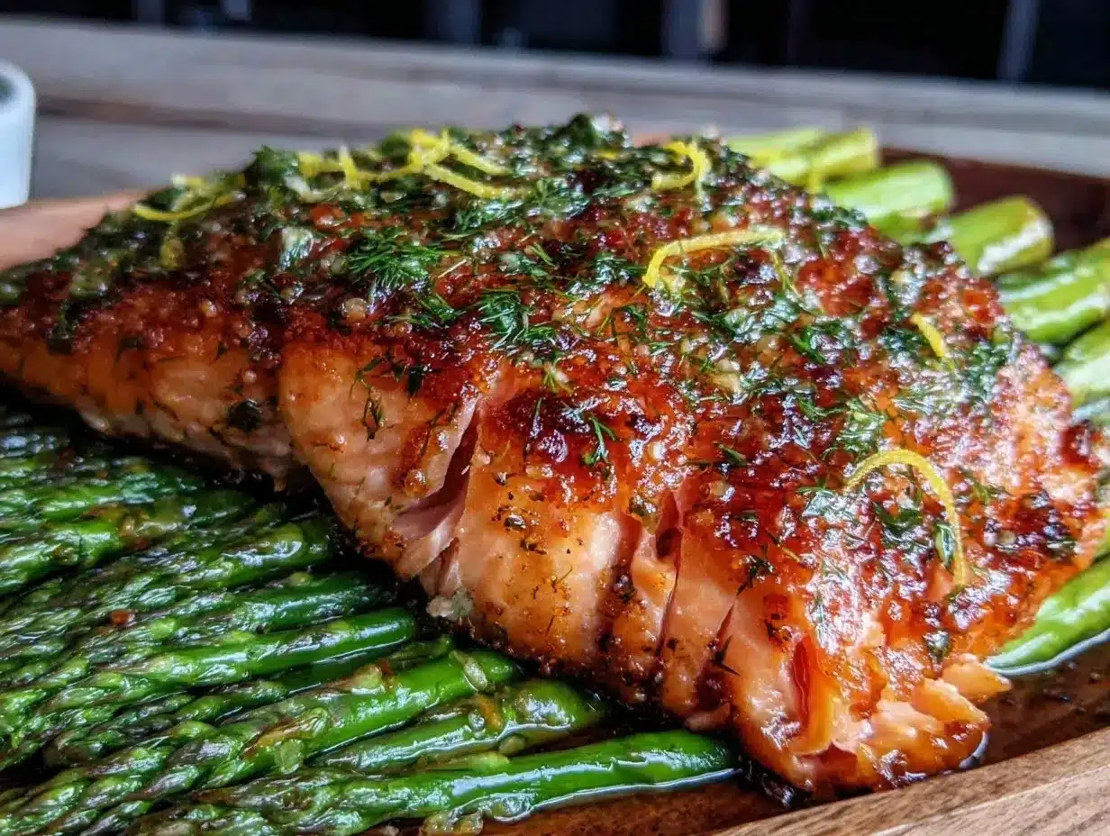 crispy sheet pan salmon preparation steps