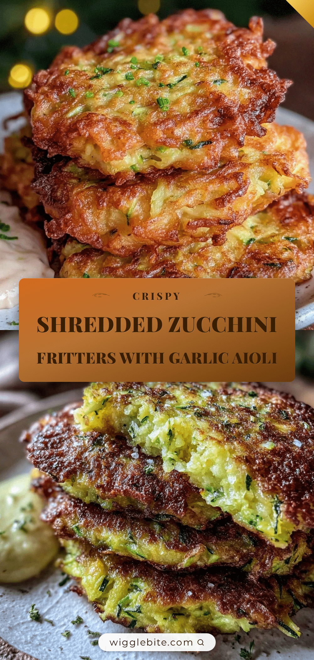 crispy shredded zucchini fritters recipe