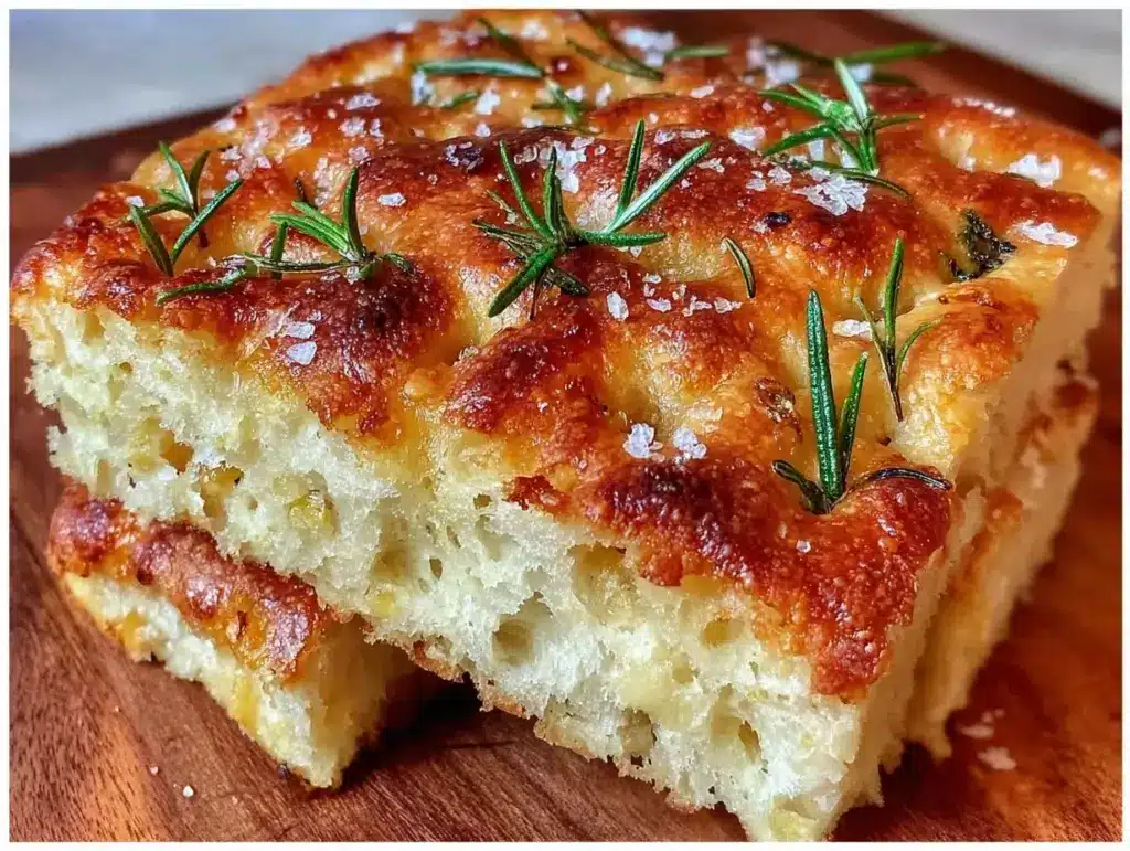 crispy sourdough discard focaccia - featured image