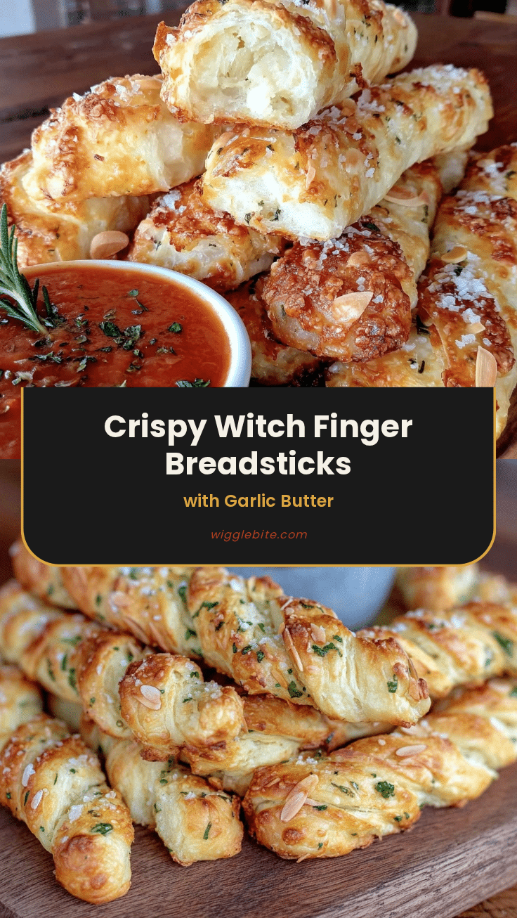 crispy witch finger breadsticks recipe