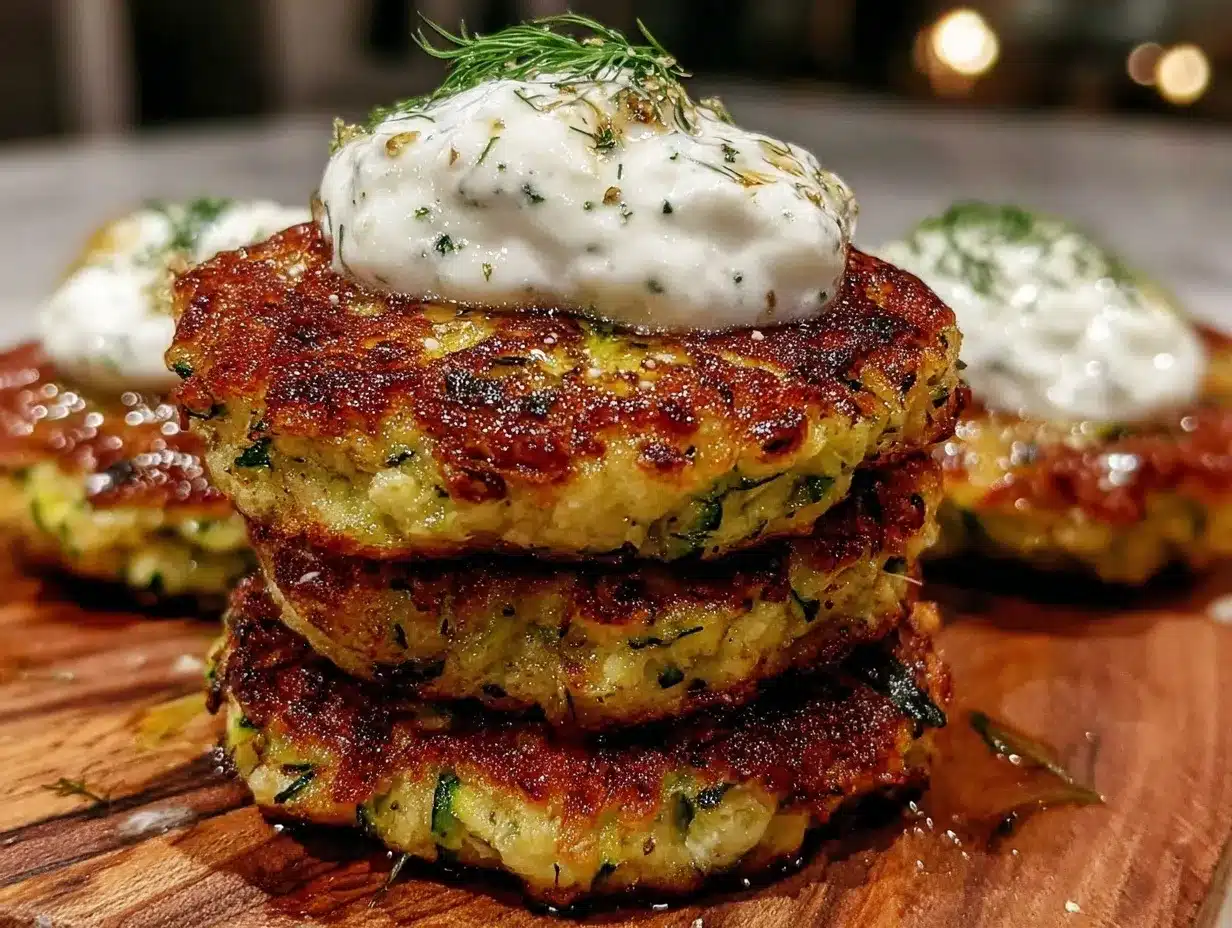 crispy zucchini fritters preparation steps