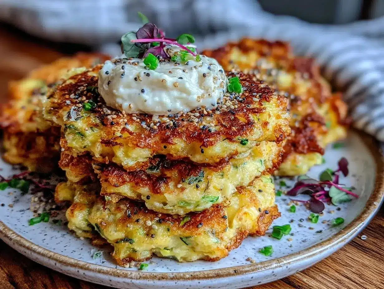 crispy zucchini fritters preparation steps
