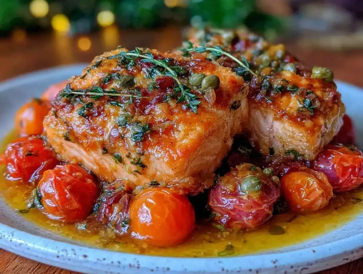 easy baked tuscan salmon preparation steps