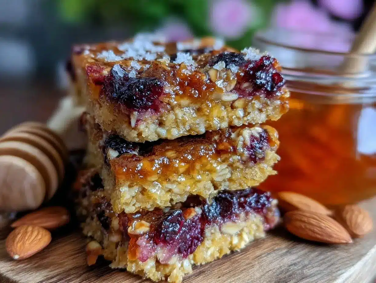 easy chewy no-bake granola bars preparation steps