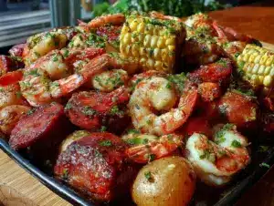 Easy Crispy Sheet Pan Shrimp Boil - featured image
