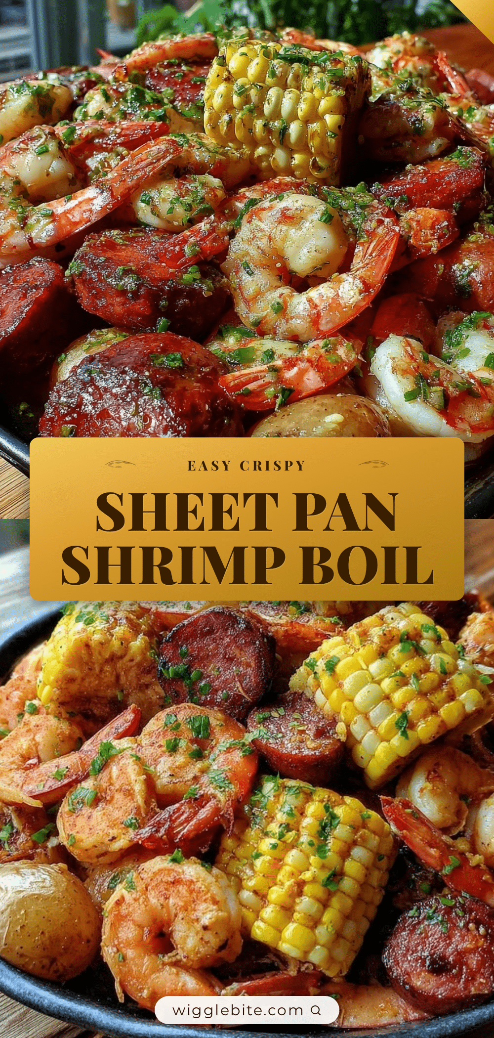 Easy Crispy Sheet Pan Shrimp Boil recipe
