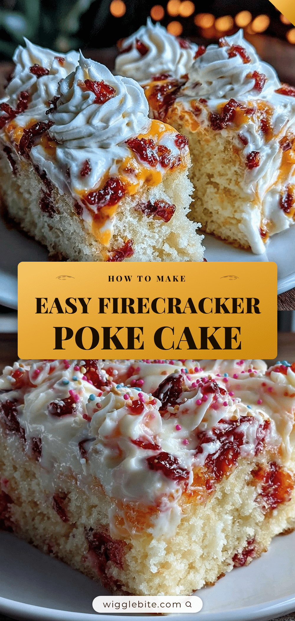 easy firecracker poke cake recipe