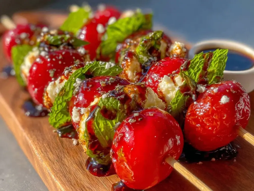 easy mini caprese skewers - featured image