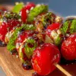 easy mini caprese skewers - featured image