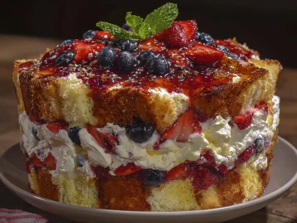 easy patriotic berry trifle preparation steps