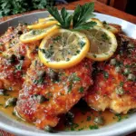 easy zesty lemon garlic chicken piccata - featured image