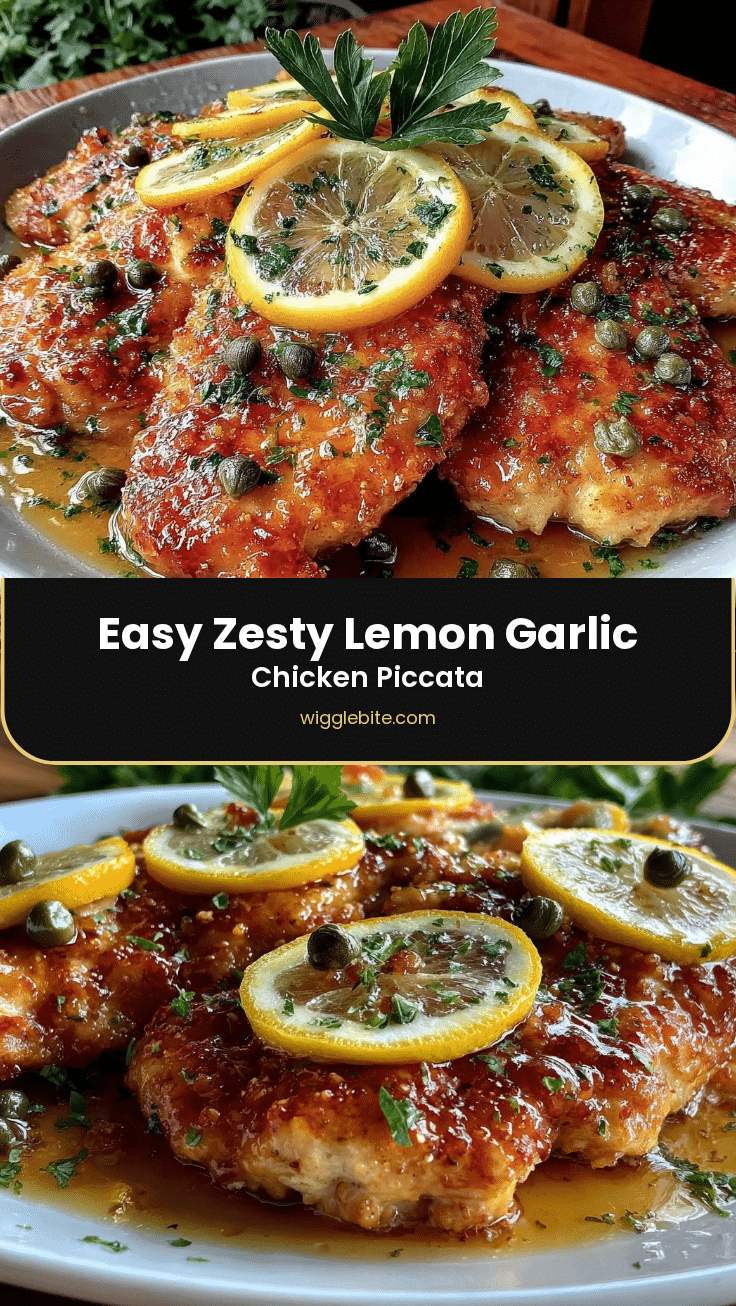 easy zesty lemon garlic chicken piccata recipe