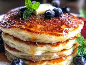 fluffy buttermilk pancakes - featured image