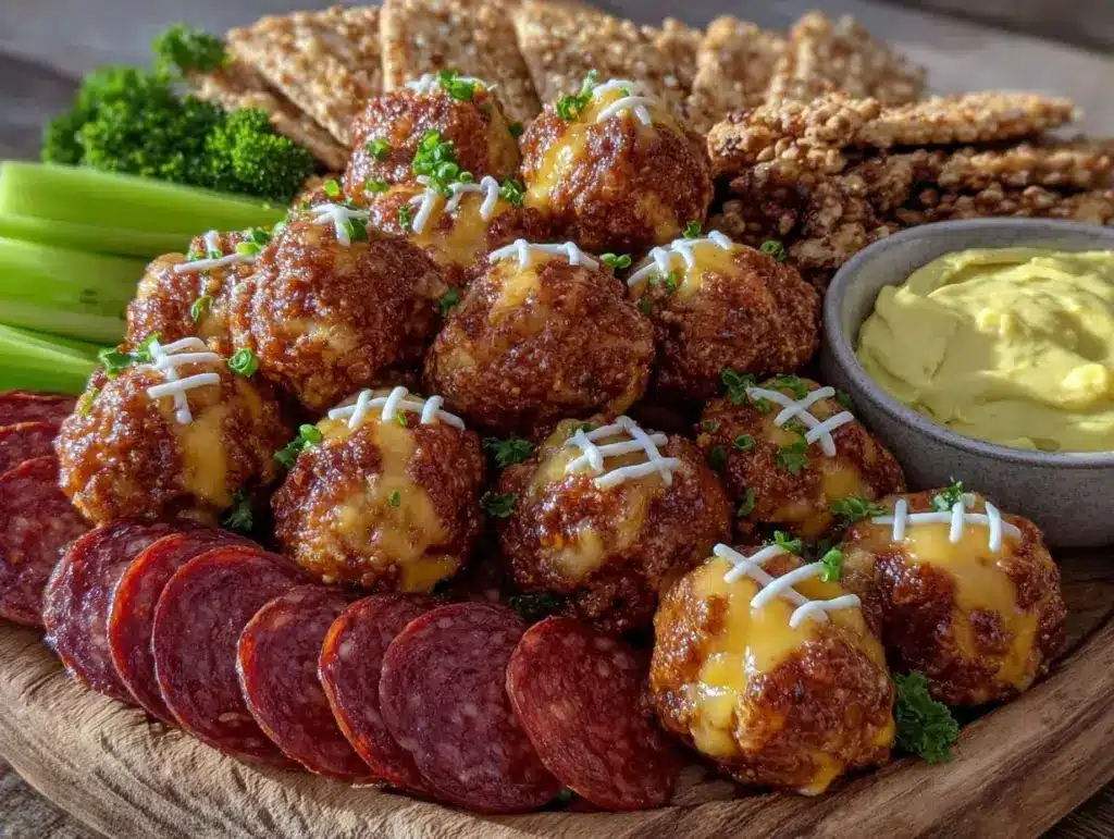 football charcuterie board - featured image