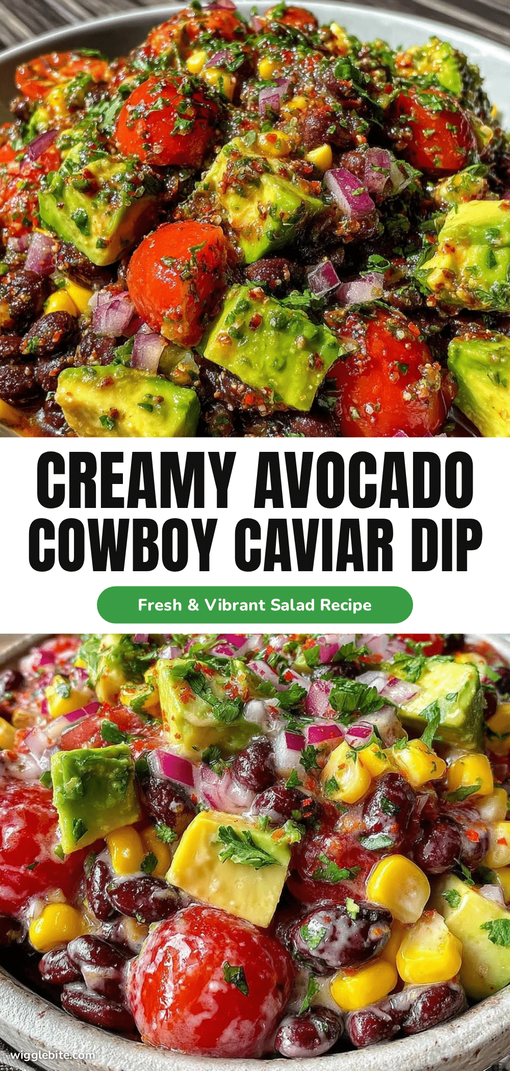 fresh creamy cowboy caviar with avocado recipe