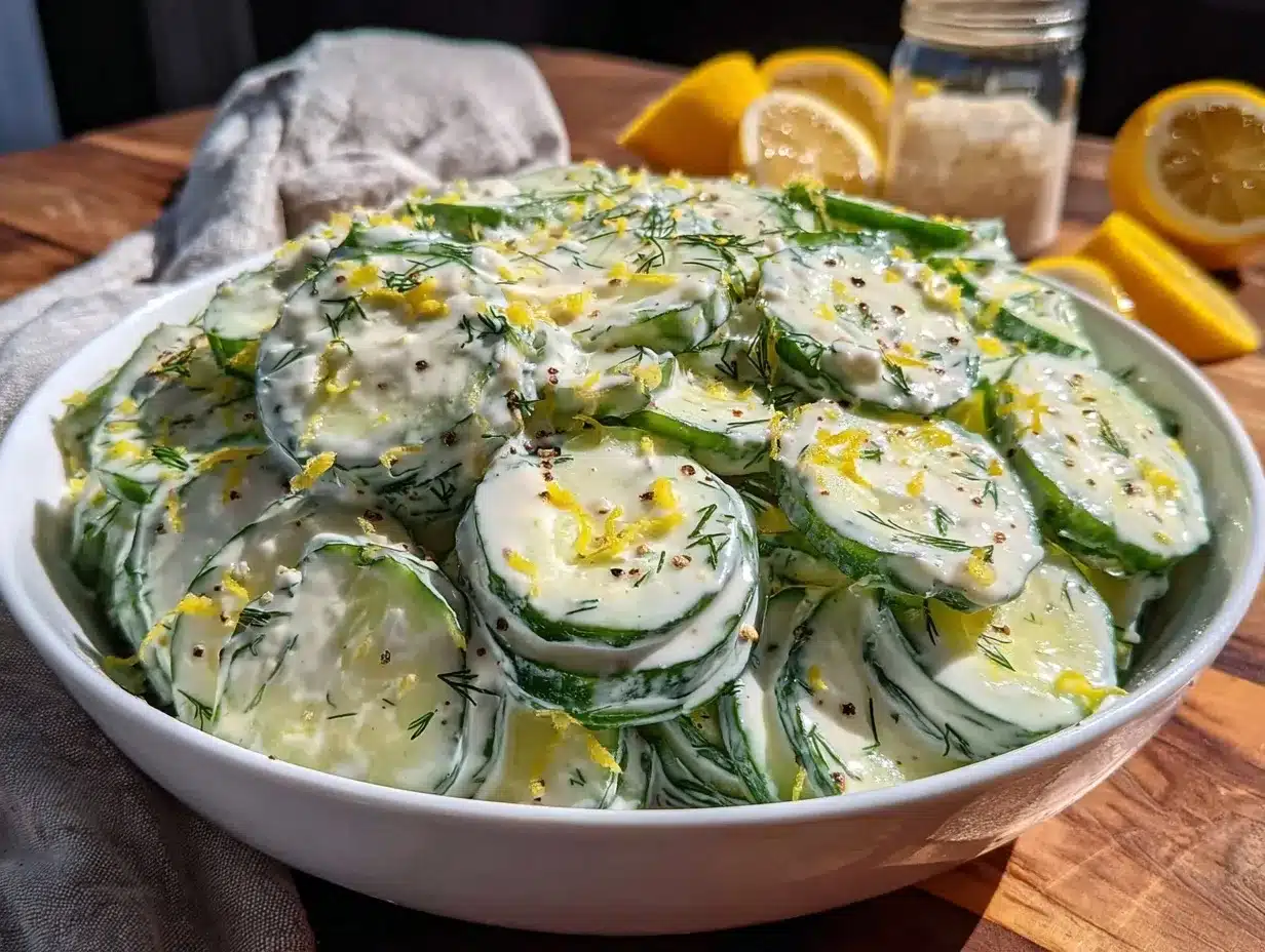 Fresh Cucumber Dill Salad preparation steps