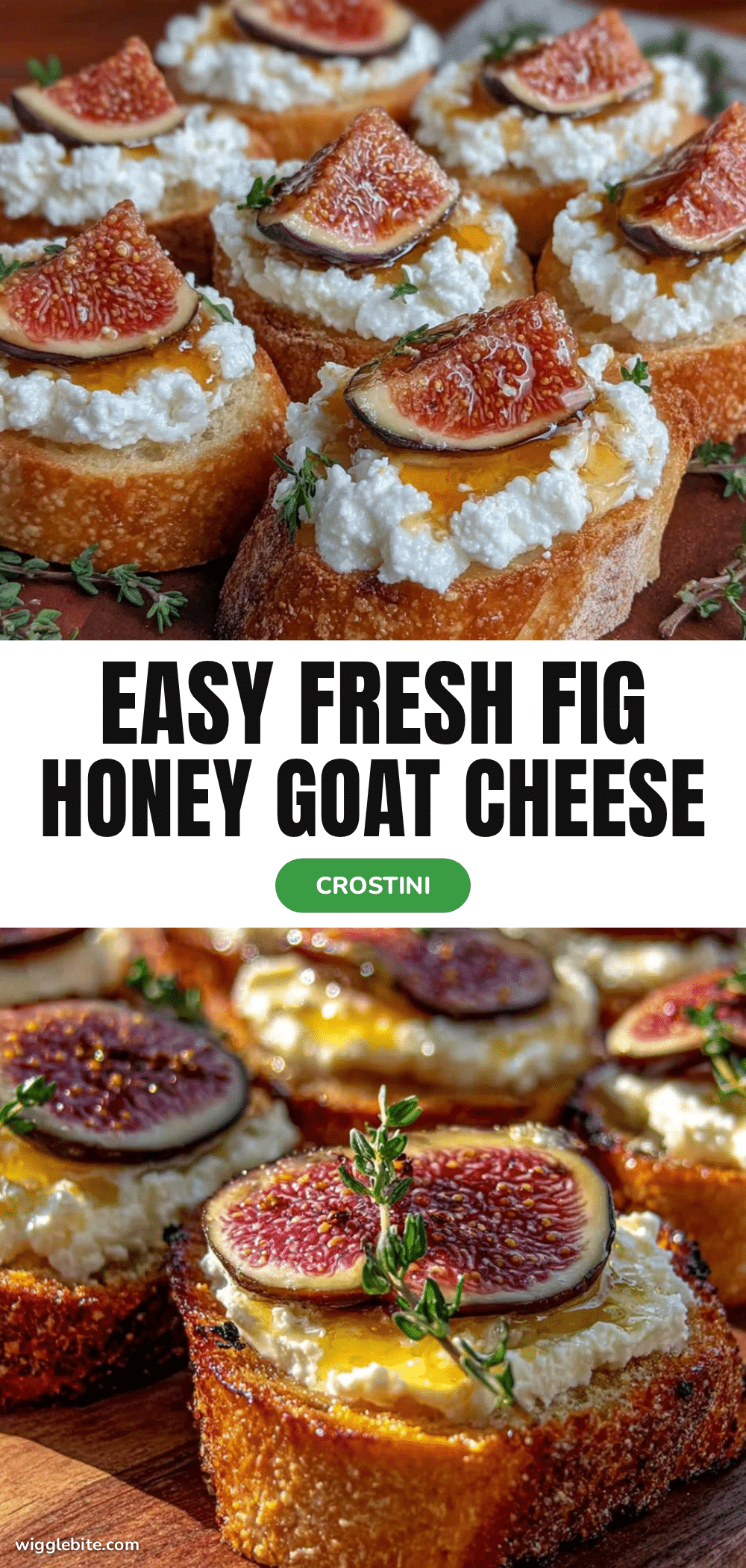 fresh fig and honey goat cheese crostini recipe