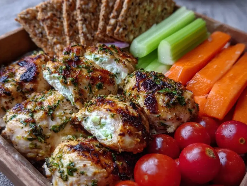 fresh greek yogurt ranch chicken bento box - featured image