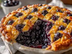 fresh huckleberry pie recipe - featured image