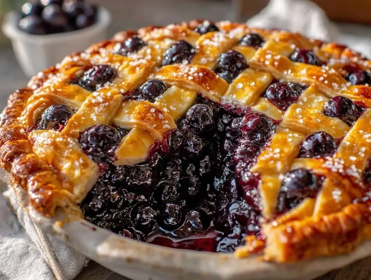 fresh huckleberry pie recipe - featured image