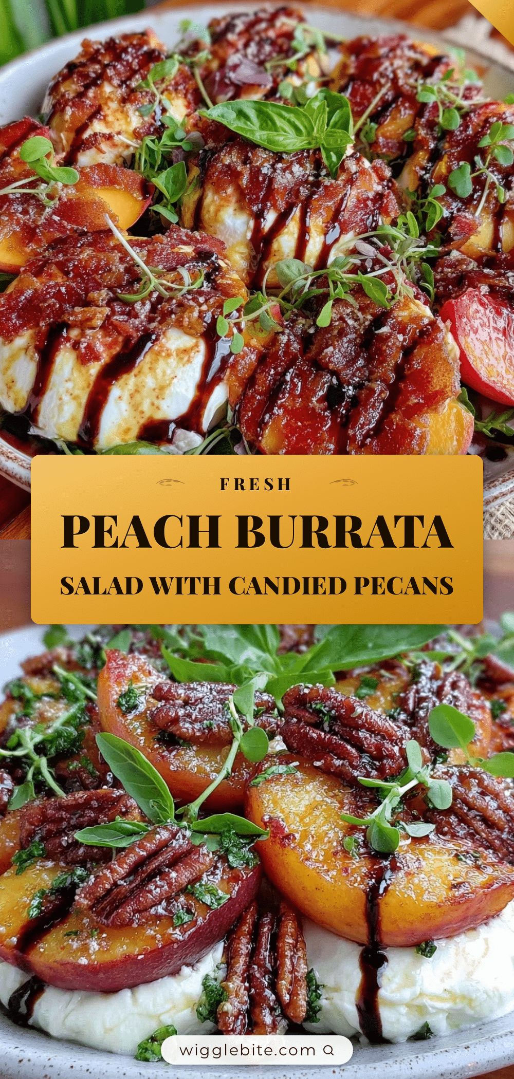 fresh peach burrata salad recipe