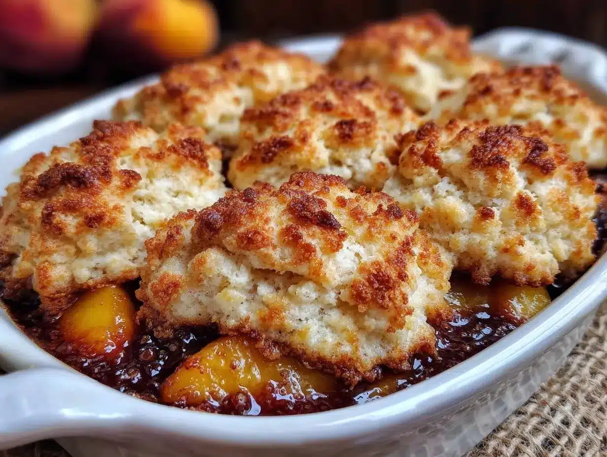 fresh peach cobbler preparation steps