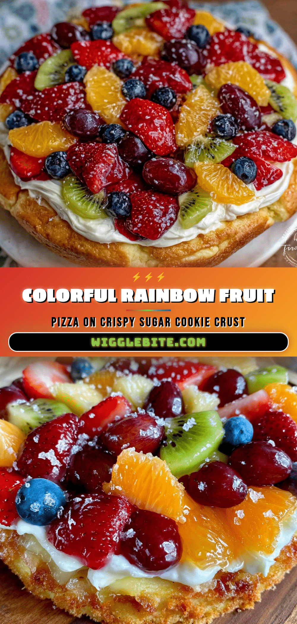 fresh rainbow fruit pizza recipe recipe