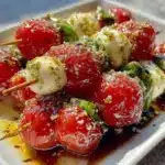 fresh star-spangled caprese skewers - featured image