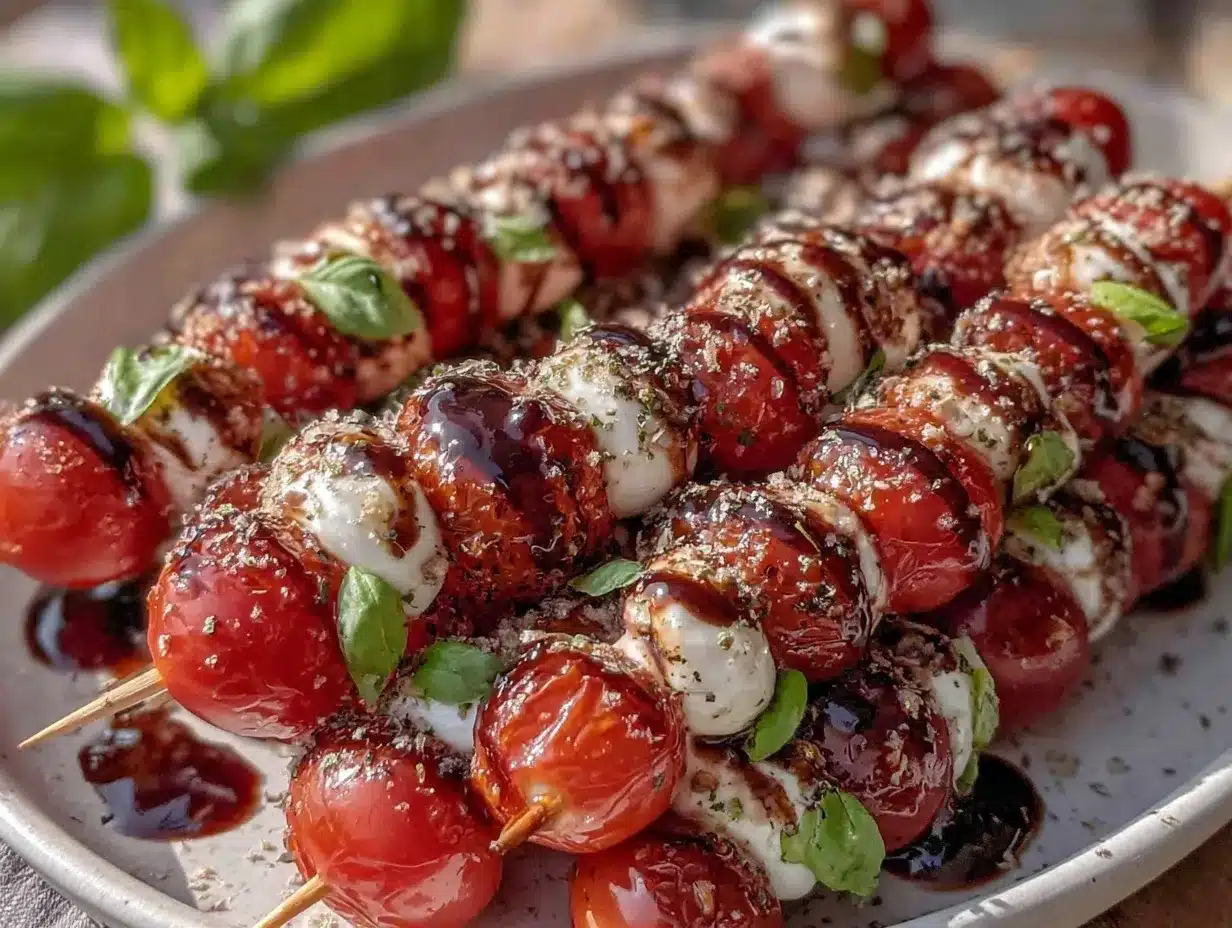 fresh star-spangled caprese skewers preparation steps