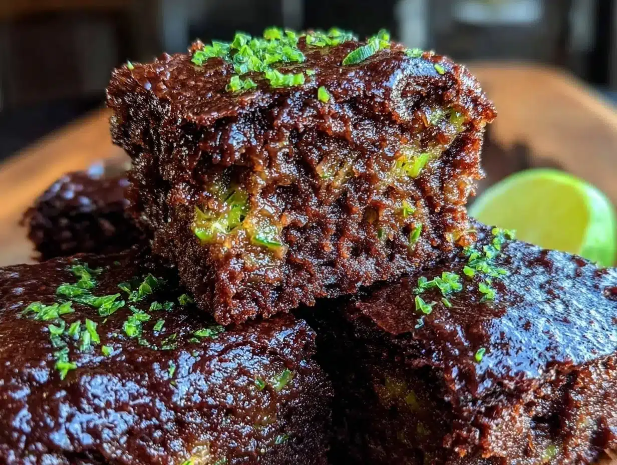 fudgy hidden veggie zucchini brownies preparation steps