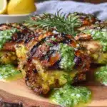 garlic herb grilled chicken thighs - featured image