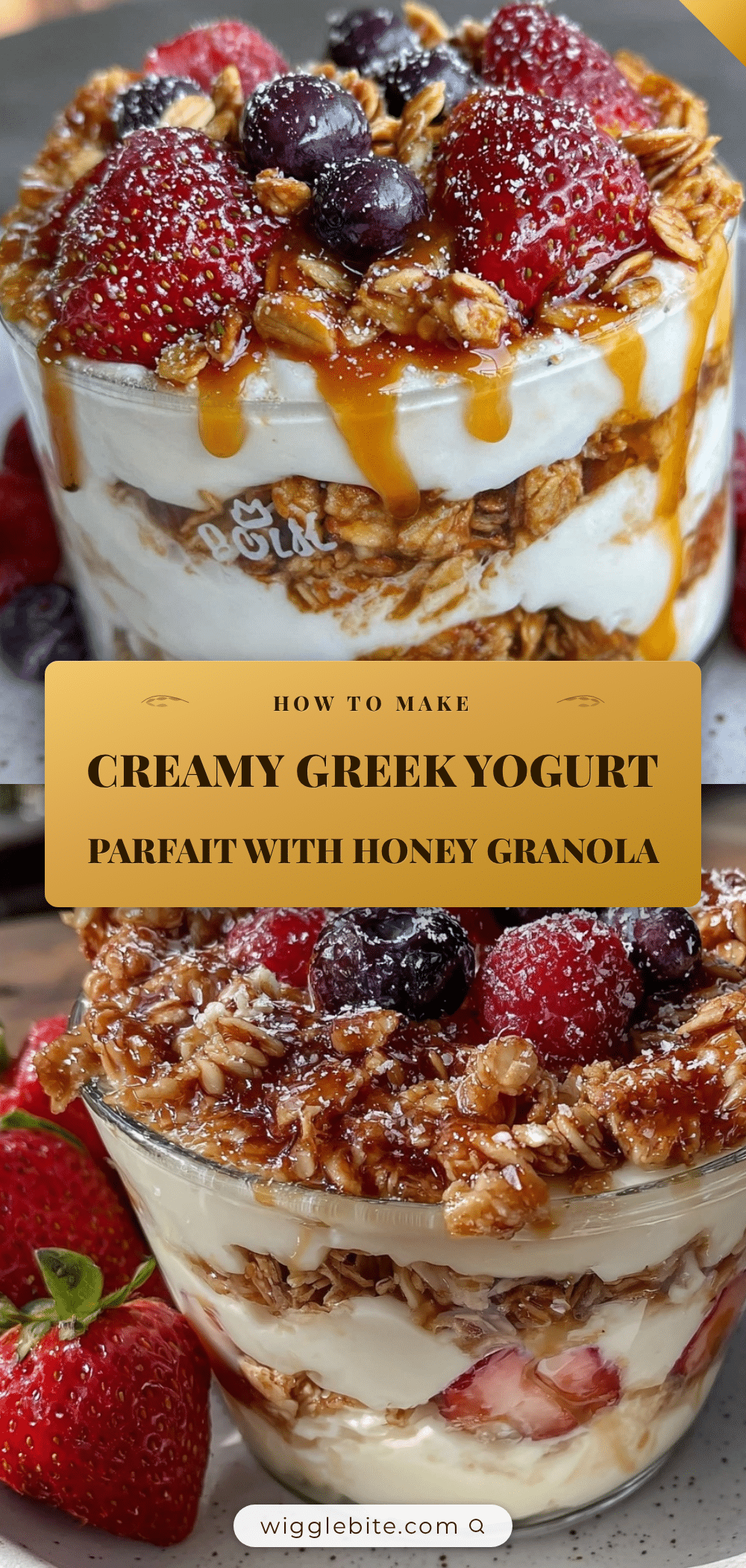 Greek yogurt parfait recipe