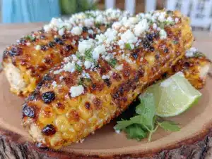 grilled corn with chipotle crema - featured image