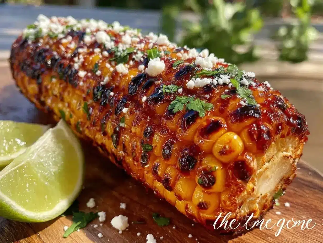 grilled corn with chipotle crema preparation steps