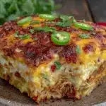 Hatch green chile chicken enchilada casserole - featured image